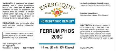 Enrg0623 Ferrum Phos 200c 3 8 21
